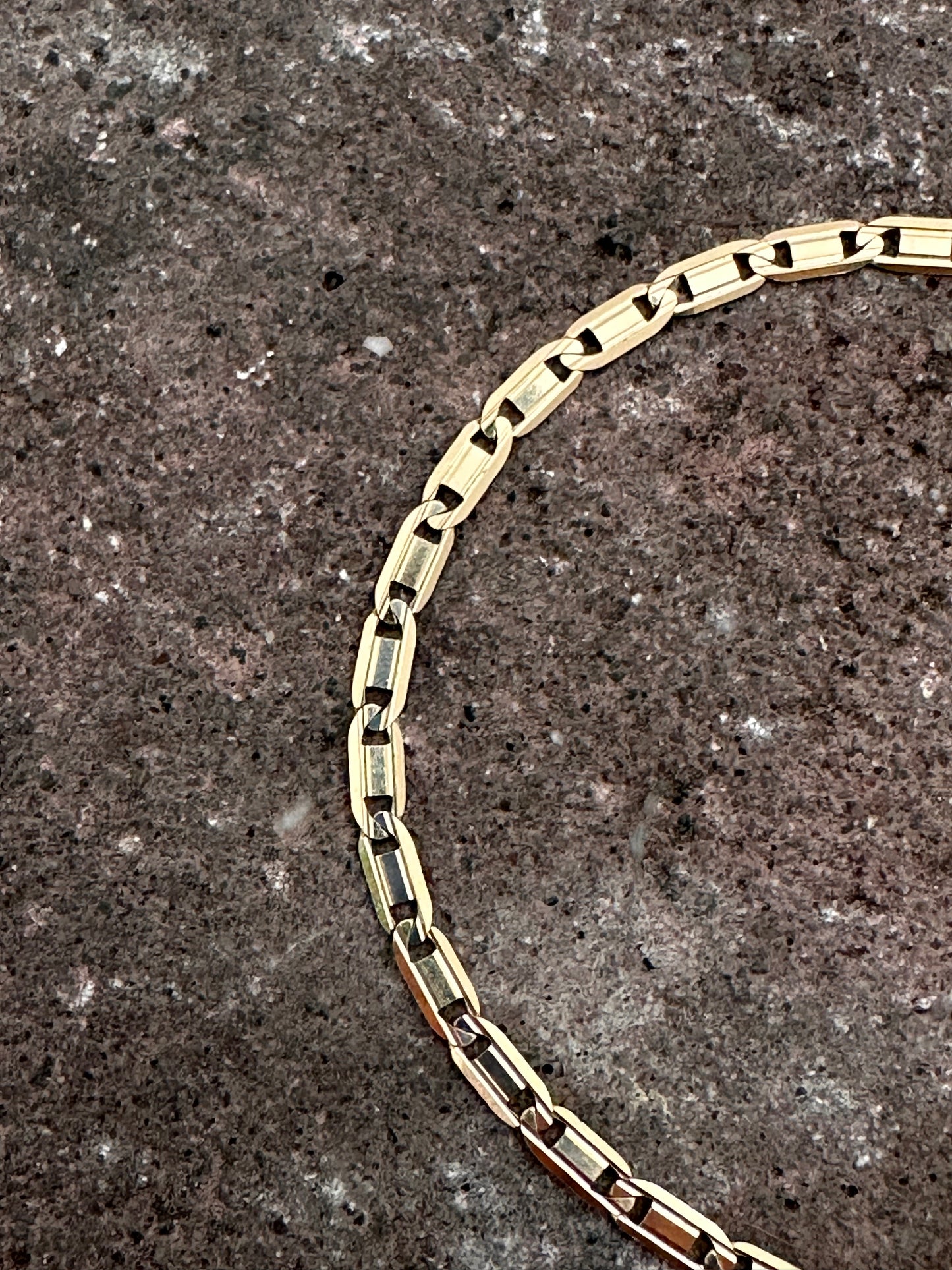 ESTATE 14CT DAINTY MARINER LINK BRACELET