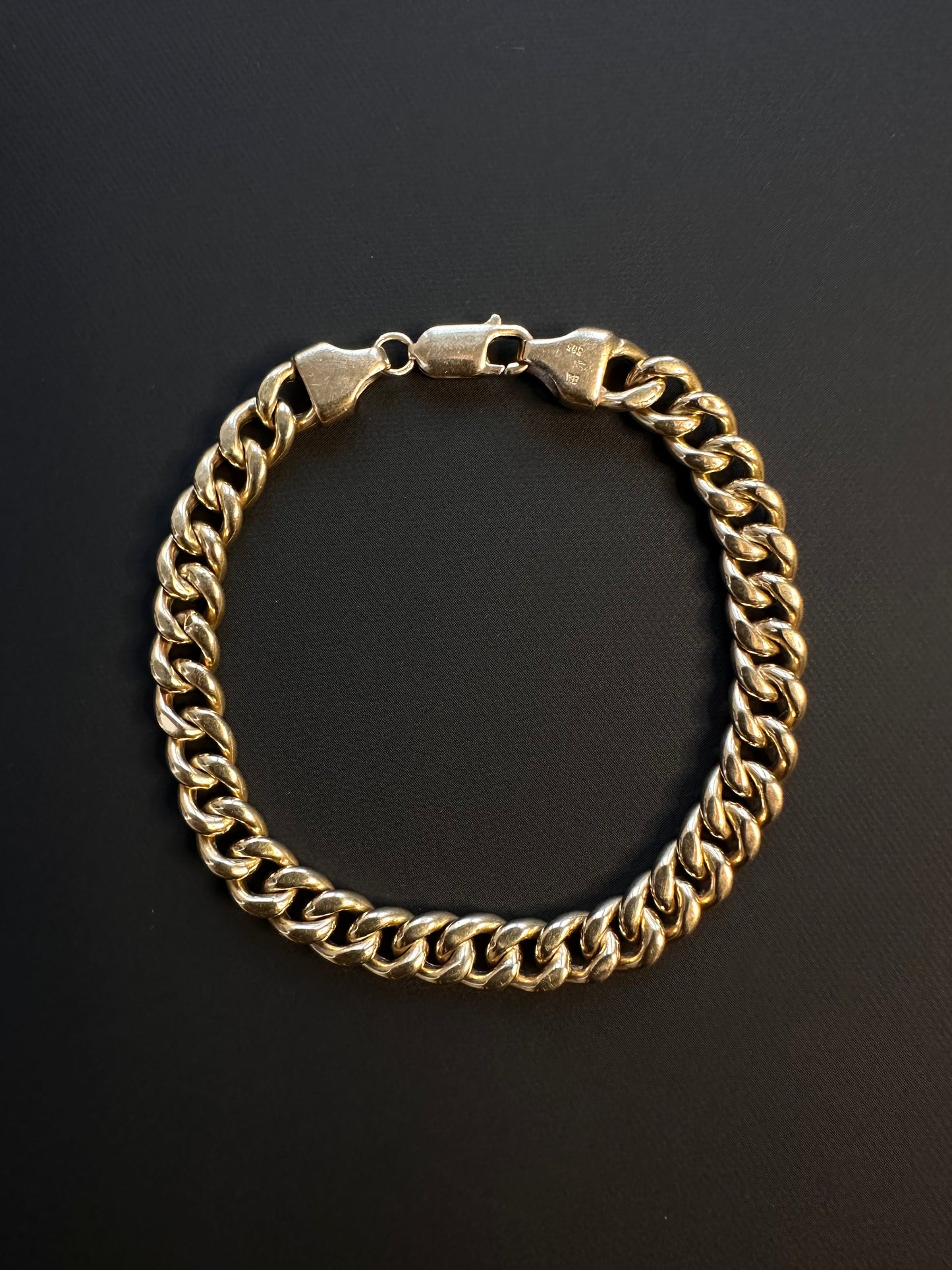 VINTAGE 14CT BUTTER ME UP CURB LINK BRACELET