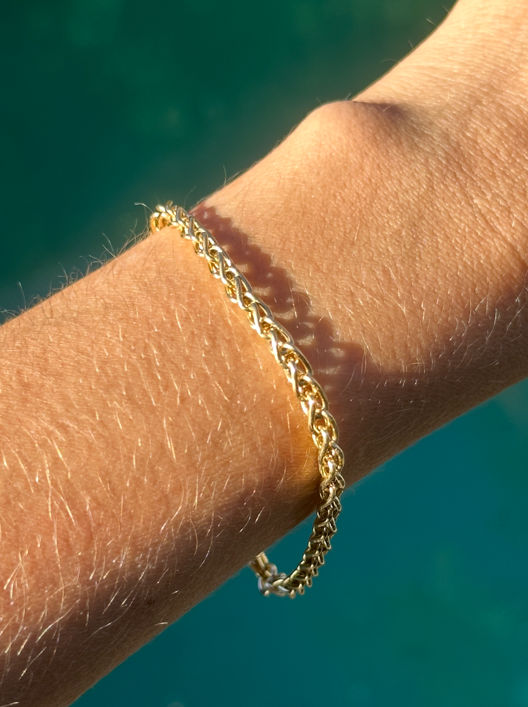 VINTAGE 18CT GOLD ITALIAN FOXTAIL BRACELET