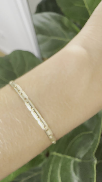 Dainty mariner link bracelet