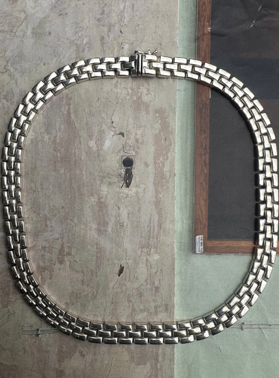 HEAVY VINTAGE SILVER PANTHER LINK