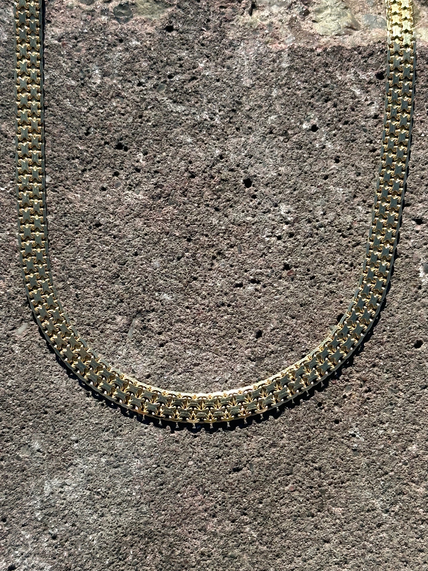 VINTAGE 14CT BISMARK LINK NECKLACE