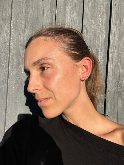 ESTATE DIAMOND STUDS IN 9CT GOLD