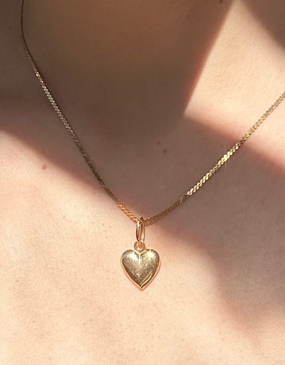 ESTATE ITALIAN 18CT GOLD HEART PENDANT