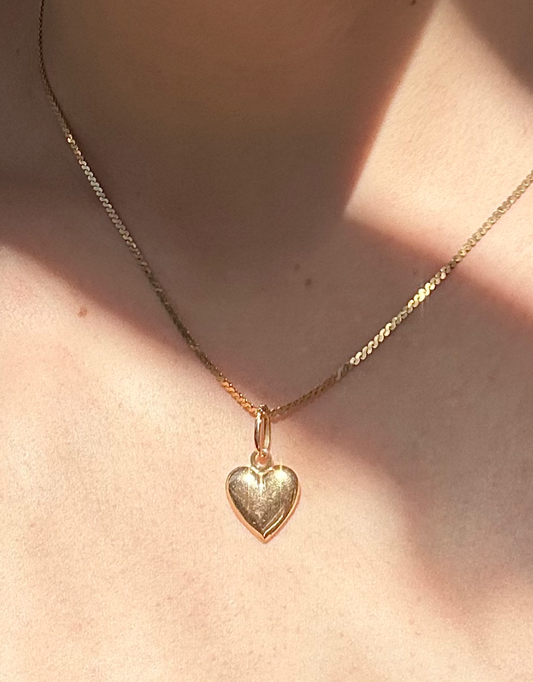 ESTATE ITALIAN 18CT GOLD HEART PENDANT
