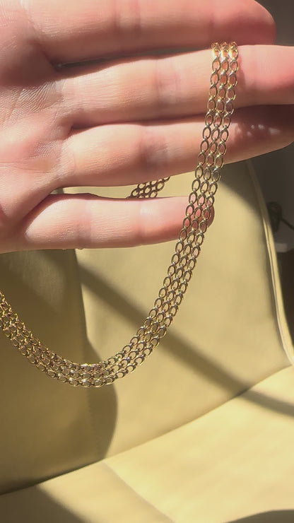 VINTAGE 9CT UNOAERRE MESH NECKLACE