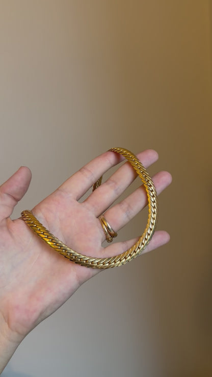 ESTATE ITALIAN HEAVY CURB NECKLACE