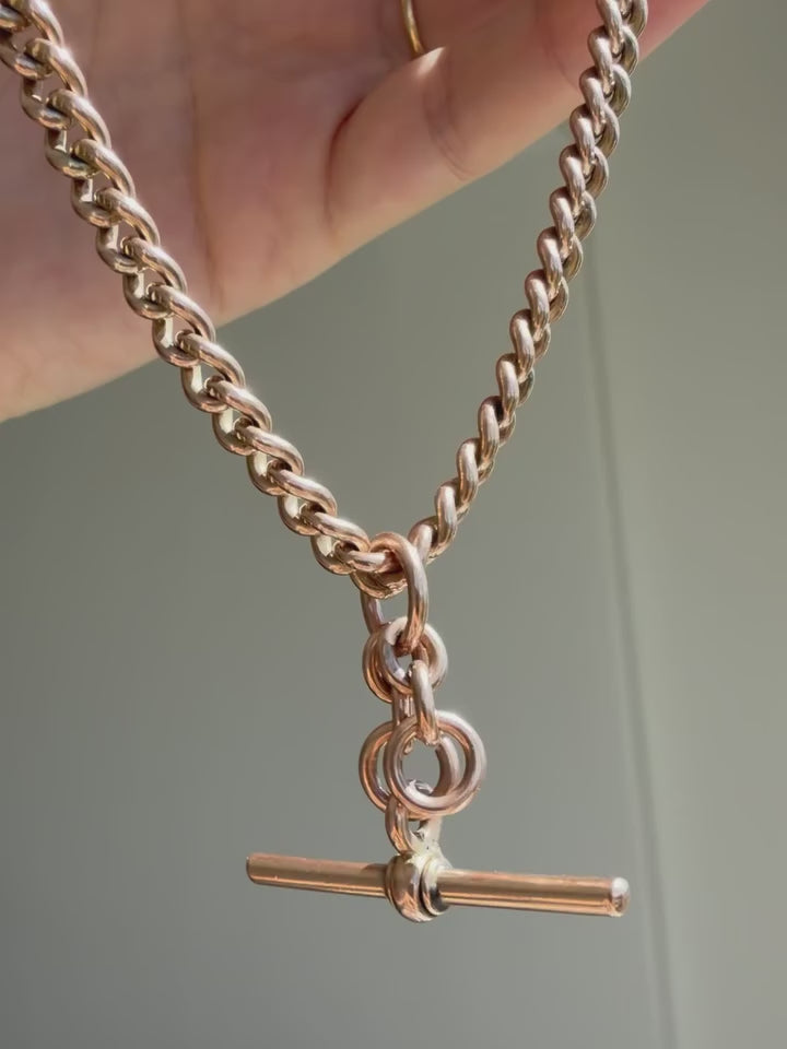 ANTIQUE 9CT GOLD ALBERT CHAIN – HARMONI